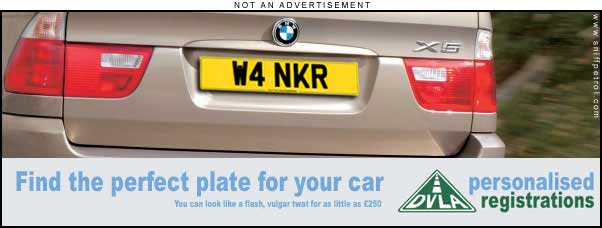 DVLA Perfect Numberplate