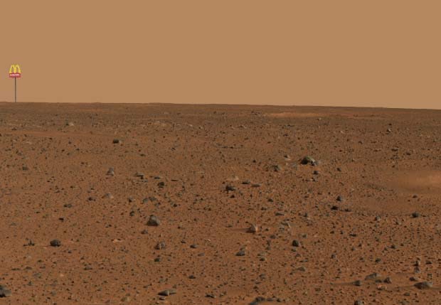 First picture from Mars