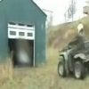Garage Door VS Guy on a ATV